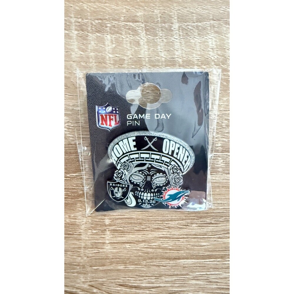 Las Vegas Raiders vs Miami Dolphins HOME OPENER Game Day Pin 9/13/2026